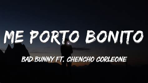 Bad Bunny Me Porto Bonito Letralyrics Youtube