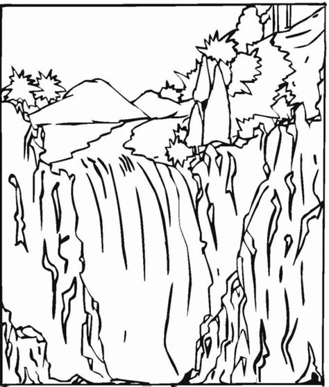 Waterfall Coloring Pages Best Coloring Pages For Kids
