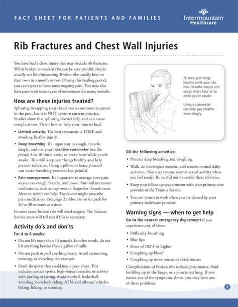 Rib Fractures And Chest Wall Injuries