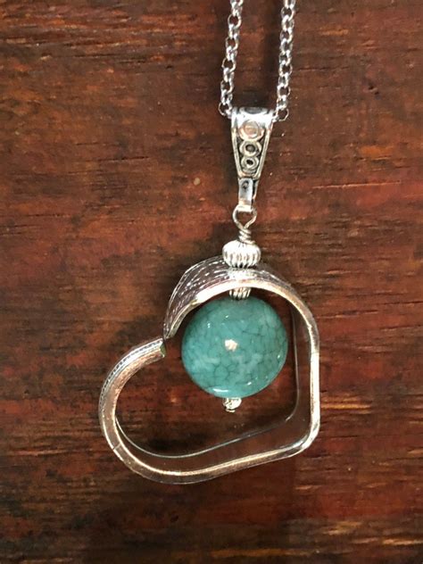 Spoon Heart Necklace Silverware Jewelry Necklace Purple Etsy