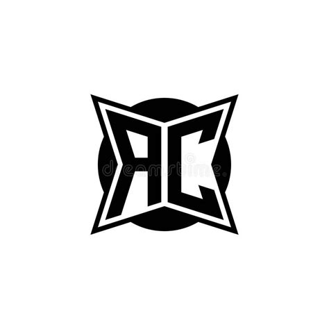 Ac Logo Monogram Geometric Modern Design Stock Vector Illustration Of
