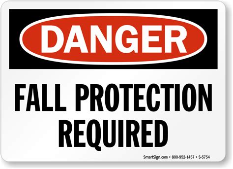 Fall Protection Signs Fall Protection Required Signs
