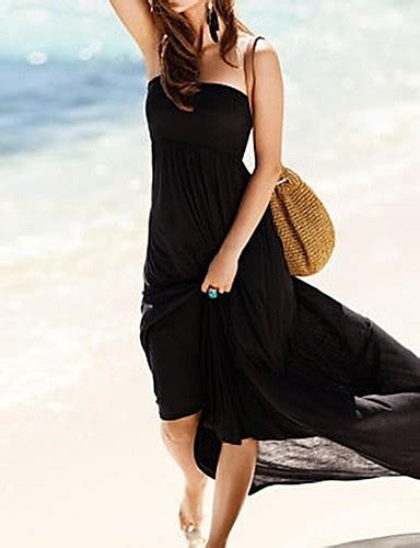 women s stylish sexy solid bohemia beach long tube dress 1565105 2018 16 79