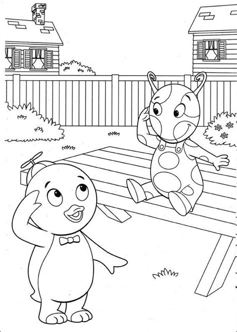 Backyardigans Fargelegging For Barn Tegninger For Utskrift Og The