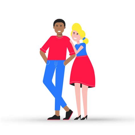 cartoon of interracial kissing illustrations royalty free vector graphics and clip art istock