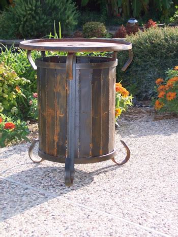 If you use your fire pit frequently at a high flame setting, you may find yourself replacing/refilling your propane tank many times throughout the year. Propane Tank Cover/ Table!