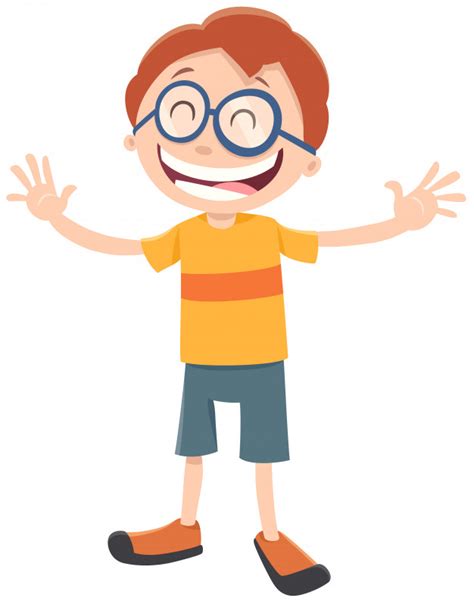 La búsqueda de imágenes más integral de internet. Personaje de dibujos animados niño feliz con gafas ...