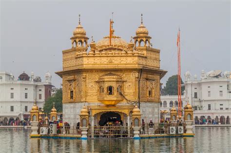 Amritsar India January 26 2017 Golden Temple Harmandir Sahib In