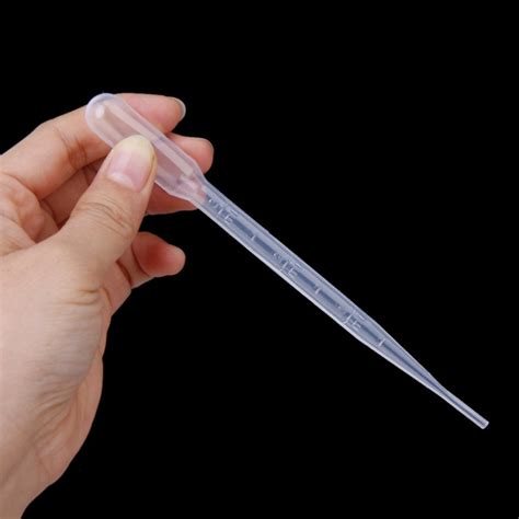 30pcs 3ml Plastic Graduated Reusable Pipettes 160mm Pipets Eye Droppers