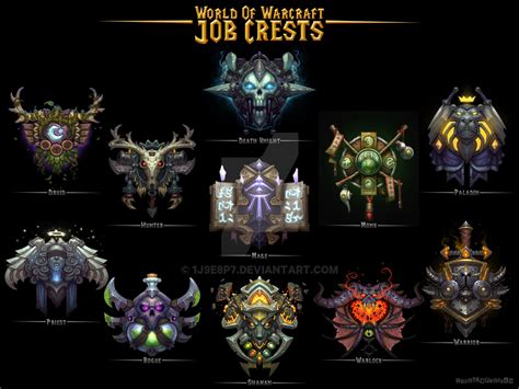 World Of Warcraft Job Crests By 1j9e8p7 On Deviantart