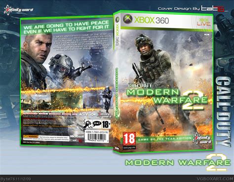 Modern Warfare 2 Xbox 360 Box Art Cover By Tat76