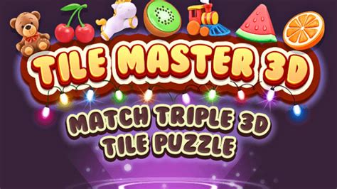 Tile Master 3d Match Triple 3d Tile Puzzle Gameplay Android Youtube