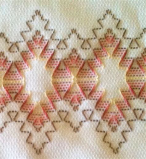 Huck Towel Embroidery Swedish Weaving How To Needlework Swedish