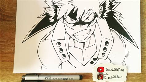 Katsuki Bakugo Drawing My Hero Academia Part 1 Bakugou