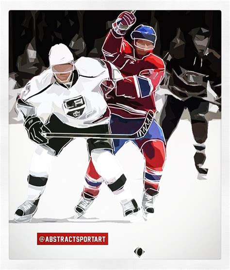 Collection of drawing ideas, how to draw tutorials. Abstract ice hockey sport art - Los Angeles Kings vs ...