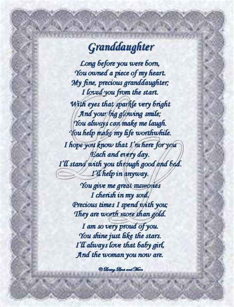 Granddaughter Poems And Quotes QuotesGram