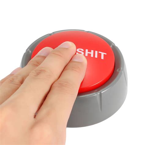 Bullshit Talking Button Cheeky Adult Funny Gag Novelty Gift Office Home Party | Alexnld.com