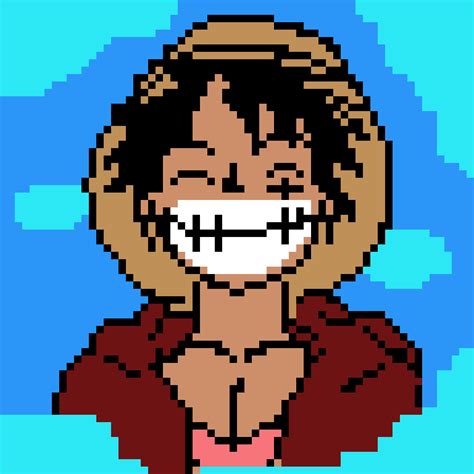 Someone Asked For A Luffy As An Pixel Art So I Ve Decided To Create