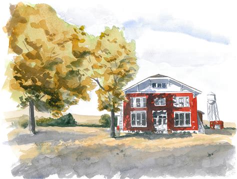 Anthony Billings Art Edgefield School Watercolor