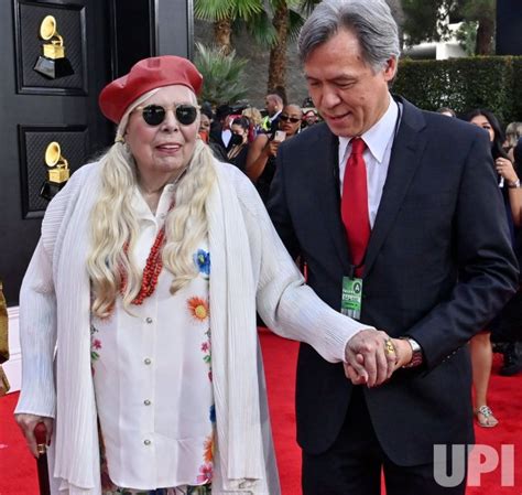 Photo Joni Mitchell Arrives For The 64th Grammy Awards In Las Vegas