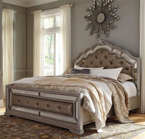 Birlanny Silver Upholstered Panel Bedroom Set 2 Bedroomsets