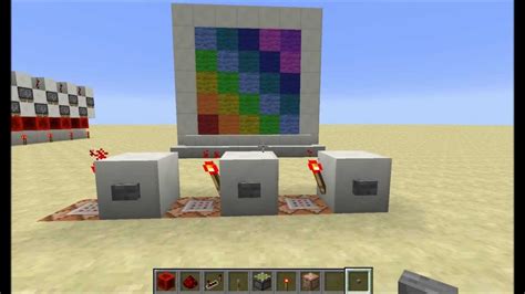 Color Screens With Command Blocks In Minecraft 17 Youtube