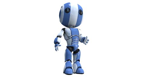 Ao Maru Robot Mascot 3d Game Assets By Leo Blanchette