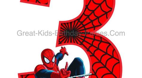 Fighting crime and kissing girls, life as a superhero can't be all. SPIDERMAN PRINTABLE NUMBER Centerpiece by ...