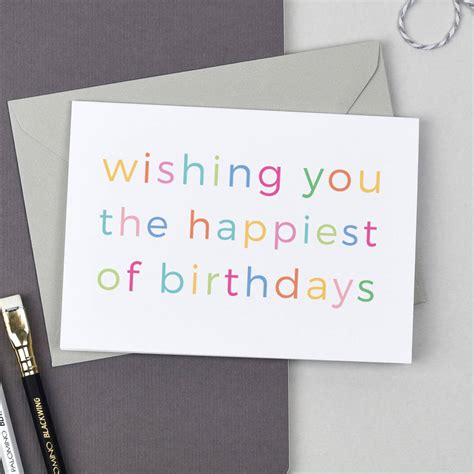Happiest Of Birthdays Card By Studio 9 Ltd