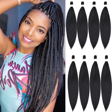 Buy Pre Stretched Braiding Hair Inch Packs Soft Professional