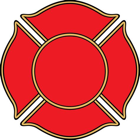 Fire Department Or Firefighters Maltese Cross Symbol 8513569 Png