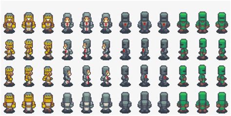 Knight Sprites Rpg Character Sprite Sheet Png Free Transparent Png