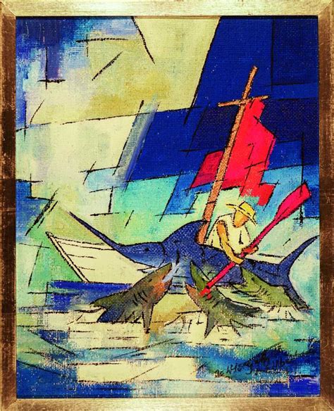 Wolfgang Hergeth Triptychon Der Alte Mann Und Das Meer Trott War