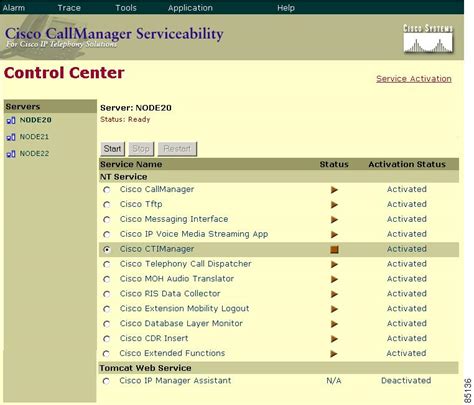 Cisco Callmanager Serviceability System Guide Release 332 Control