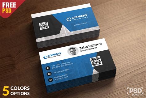 Corporate Business Card Free Psd Template Download Psd