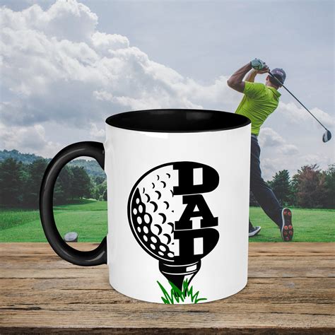 Golf Dad Mug Golfer Dad 2 Colours Golf Ts For Etsy Uk