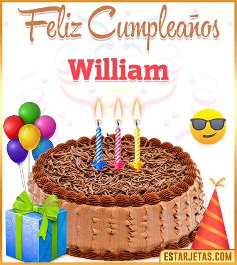 Feliz Cumpleaños William Imágenes  Tarjetas Y Mensajes