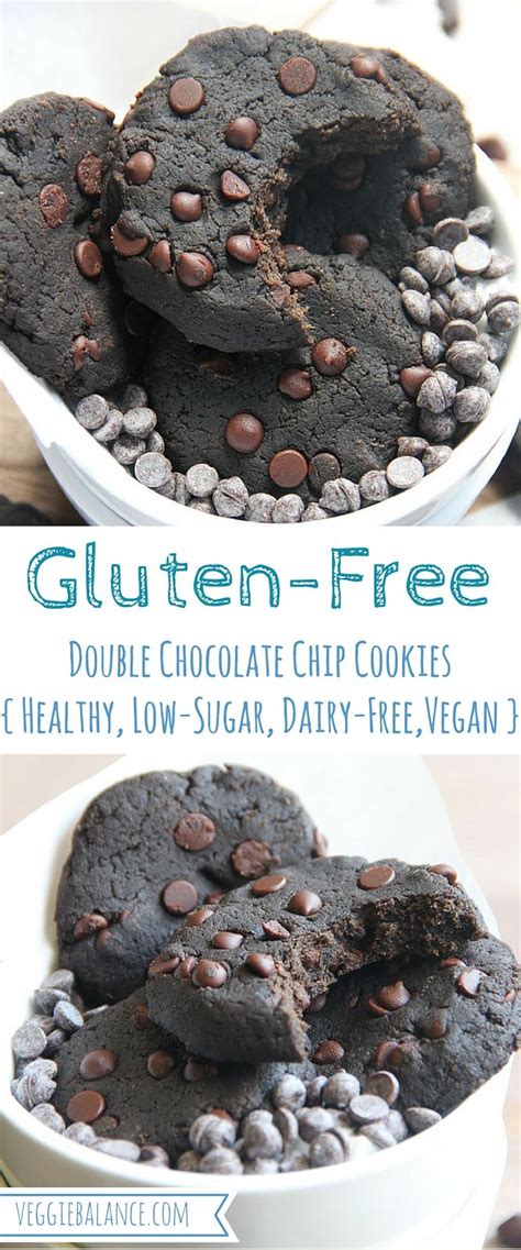 With less than 70 calories per cookie you can enjoy them guilt free. Healthy Gluten-Free Double Chocolate Chip Cookies ...