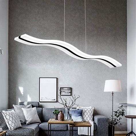 Create For Life Modern Wave Led Pendant Light Dimmable Fixture Modern