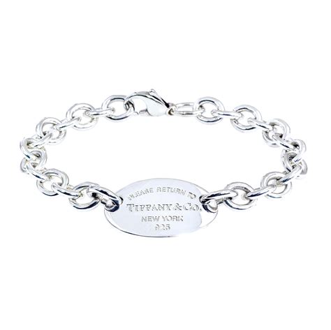 Vintage Tiffany And Co Please Return To Tiffany Oval Tag Bracelet Shop