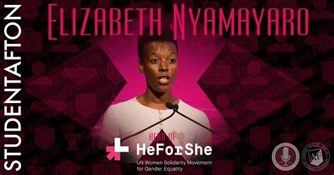 Studentafton Med Elizabeth Nyamayaro Head Of Heforshe