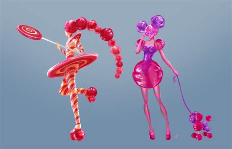 Artstation Candy People Character Design