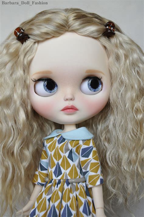 Blythe Custom Doll Ooak Blythe Doll Dressed Doll Collectible Blythe Doll Clothes And Shoes