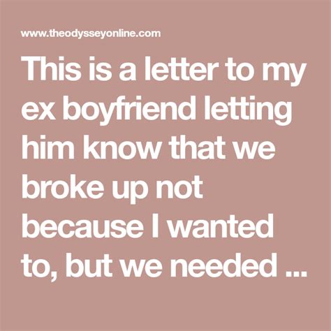 A Sincere Open Letter To My Ex Boyfriend Letter To My Ex Letters To