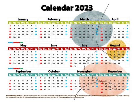 A Calendar With The Month Numbers And Dates