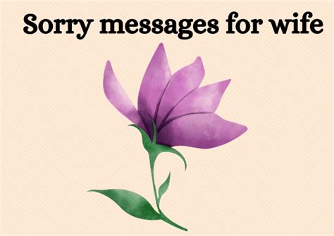 72 Sorry Messages For Wife Apology Quotes For Her Bestwisher