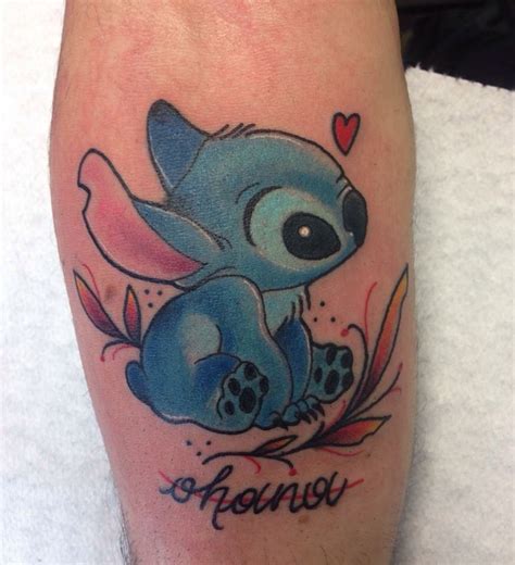 Stitch Tattoo Ohana Biancaneve Tattooer Milano Stitch Tattoo Disney