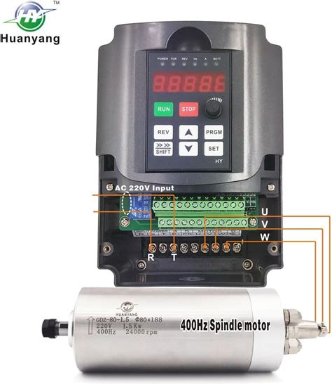 Huanyang VFD Single To 3 Phase Variable Frequency Drive 1 5kW 2HP 220V