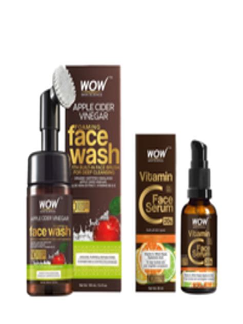 Buy Wow Skin Science Unisex Set Of Acv Face Wash And Vitamin C Face Serum