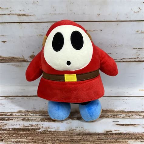 Super Mario Bros 9” Shy Guy Plush Stuffed Toy Doll Authentic Nintendo